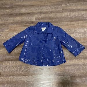 Glossy Blue Coat by Live a Little